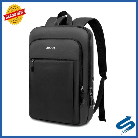 Slim Lightweight Laptop Backpack Waterproof Commute Business Travel Daypack